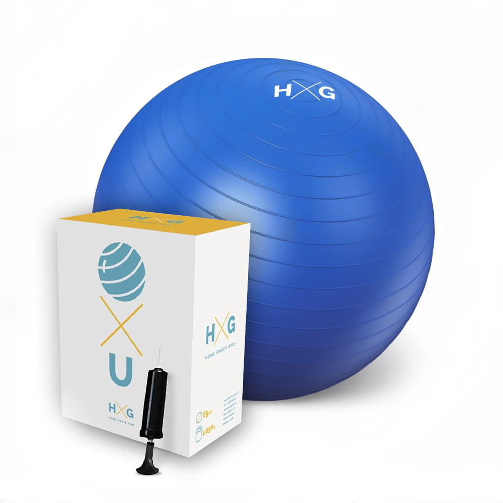 Fitball 65 cm Azul com Inflador 2/4