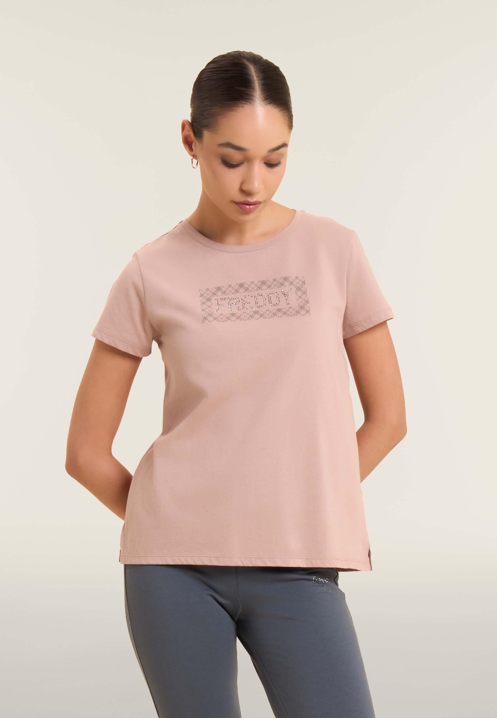 T-shirt con logo e grafica geometrica 2/4