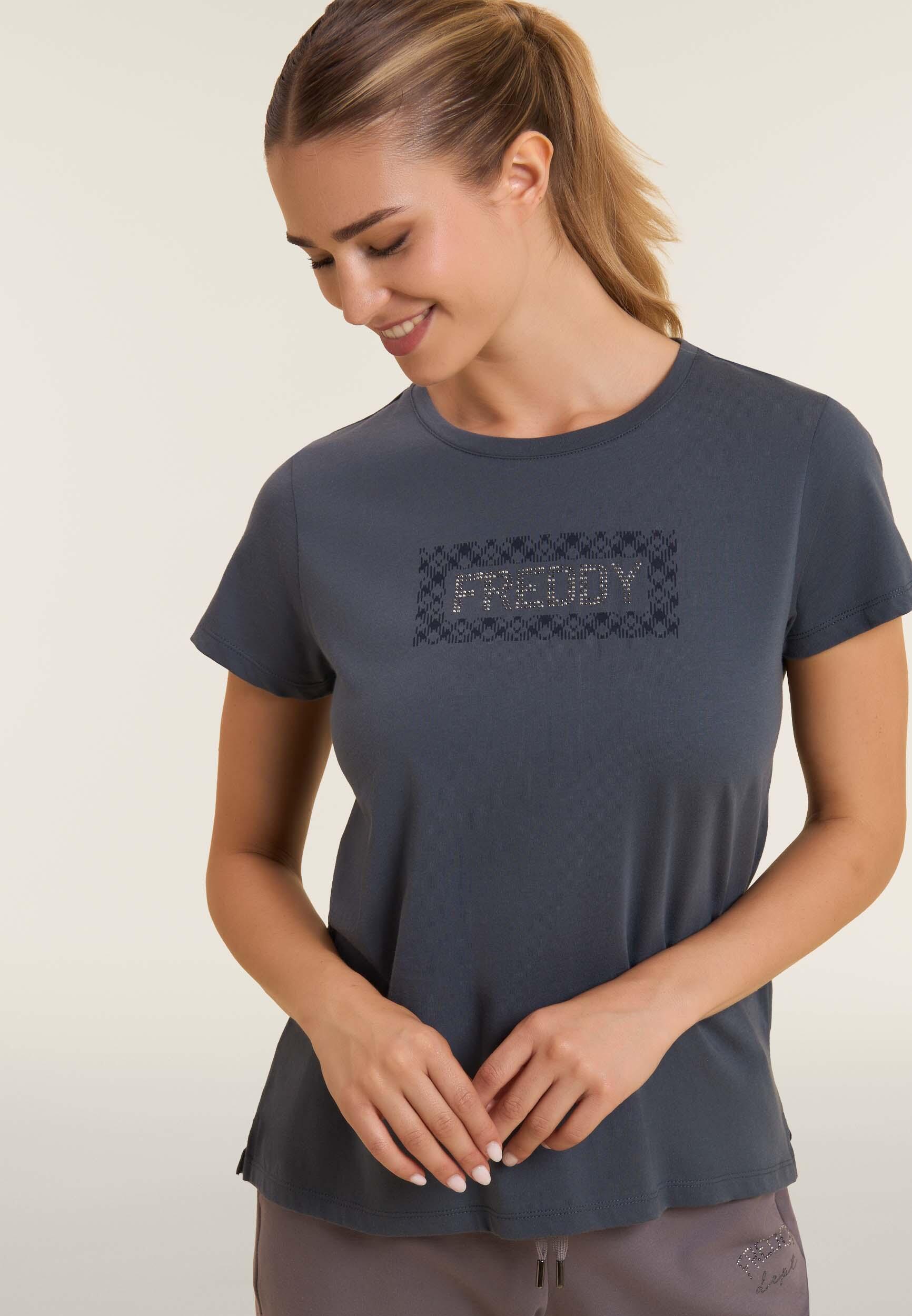 T-shirt con logo e grafica geometrica 4/4