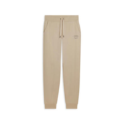 Pantalon de sport caractérisé par un bord avec bandes aux chevilles et cordon