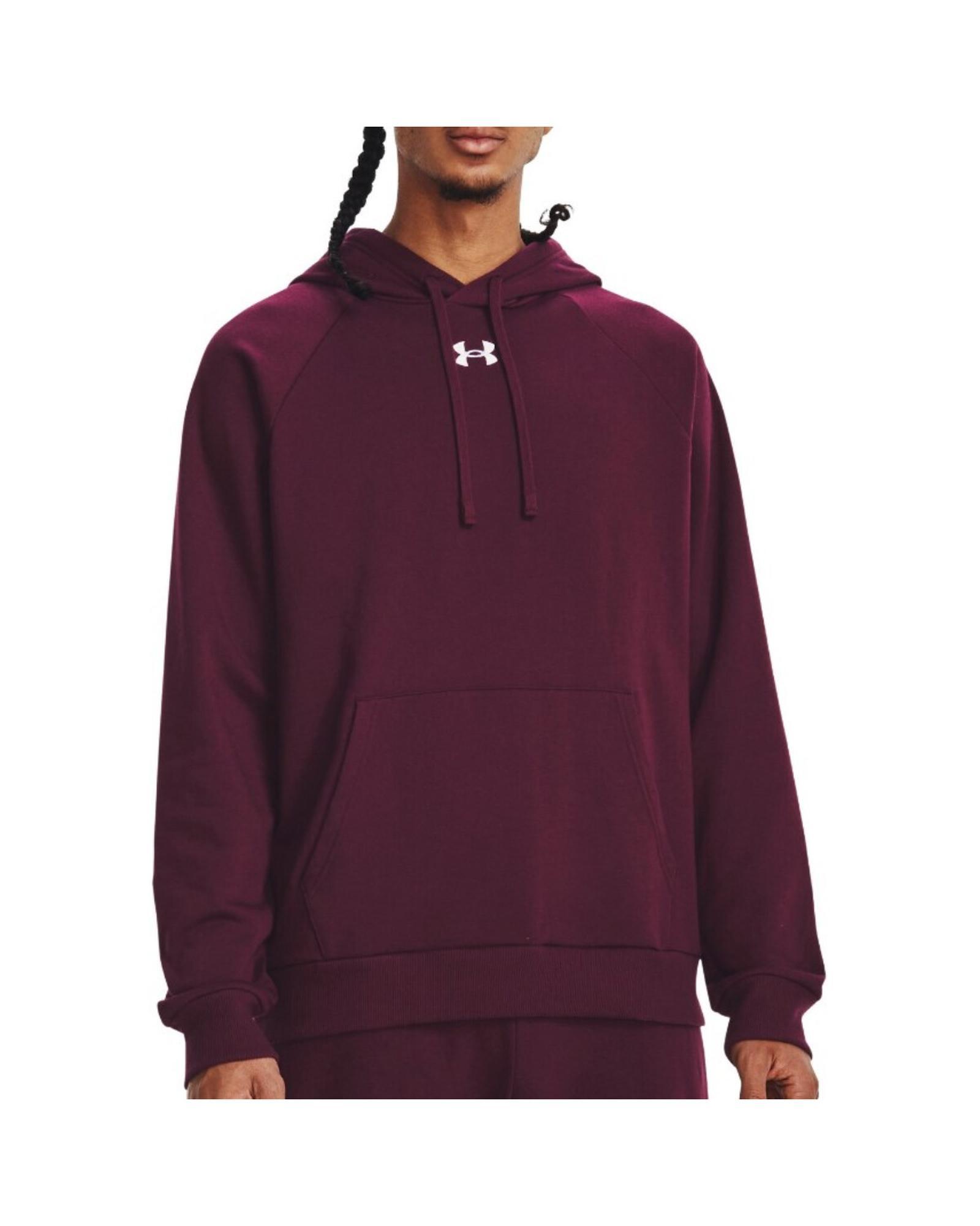Under Armour Under Armour Mens Rival Fleece Hoodie  Burgundy