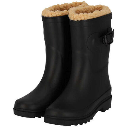 Bottes de pluie enfants - Unisexe - Fausse fourrure - 100 % caoutchouc