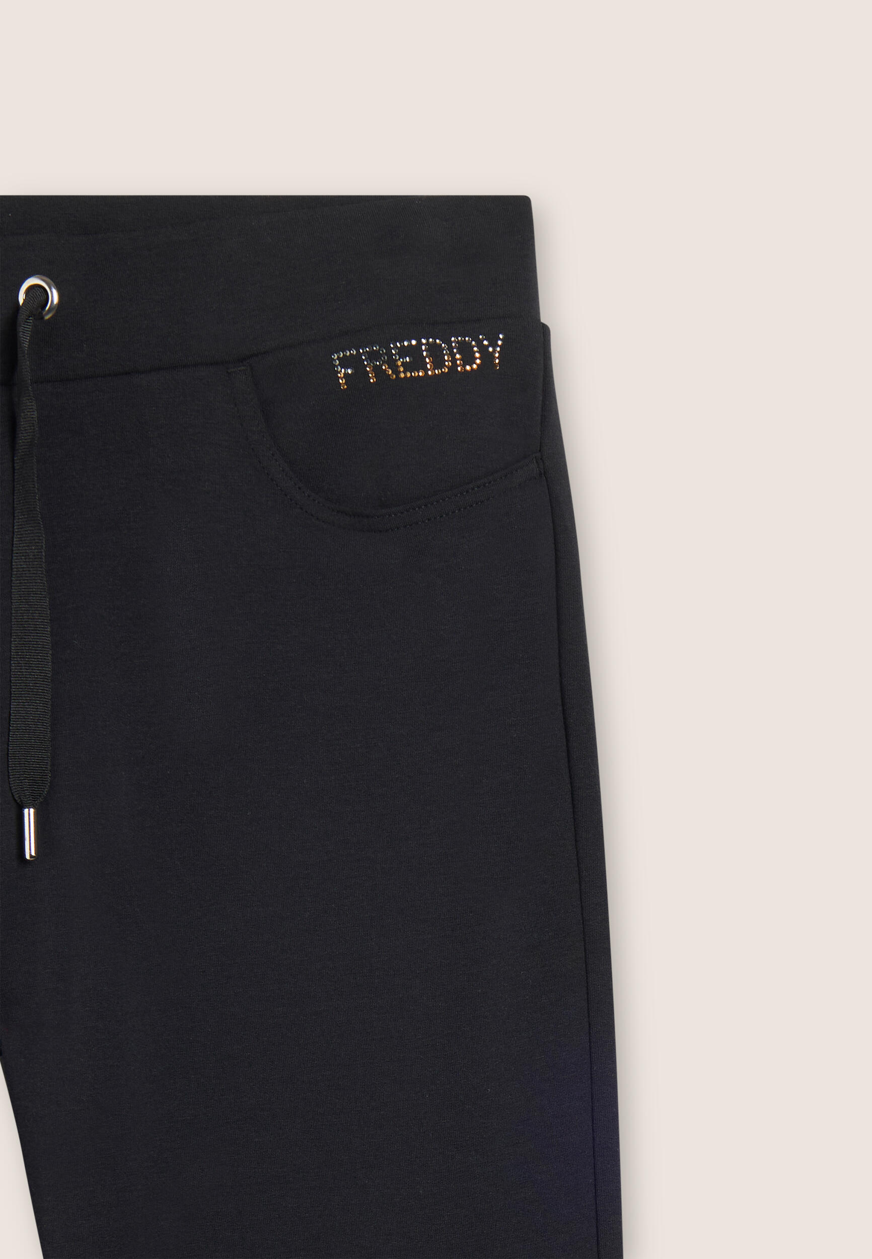 Pantalon de sport pour femmes avec poches passepoilées et paillettes 3/3