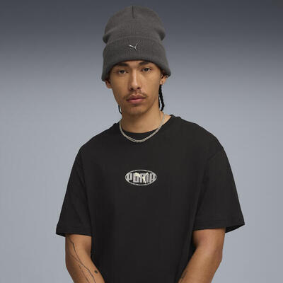 Metalen puma cat beanie met hoge kroon puma