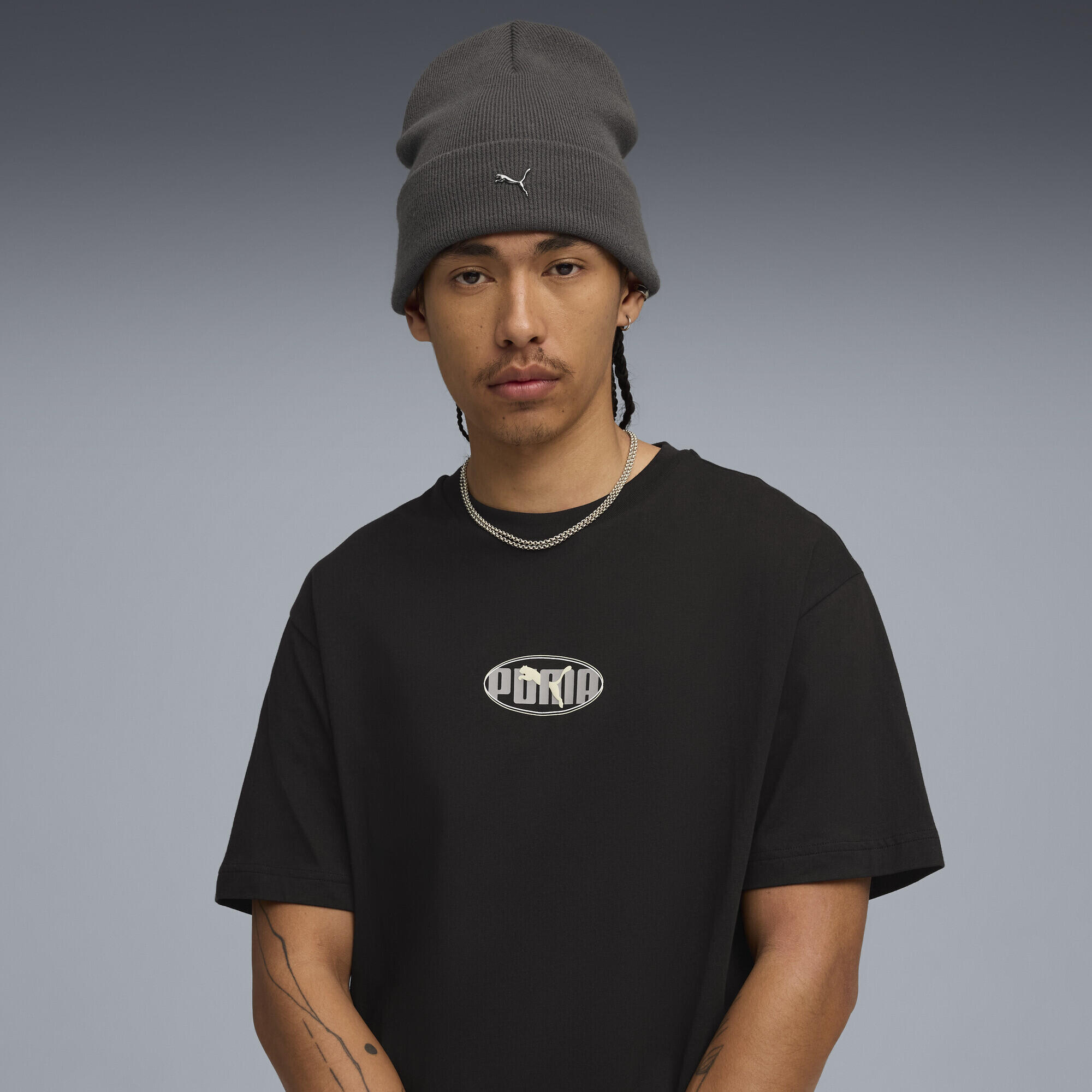 Głęboka czapka z metalowym logo PUMA CAT PUMA Dusky Gray