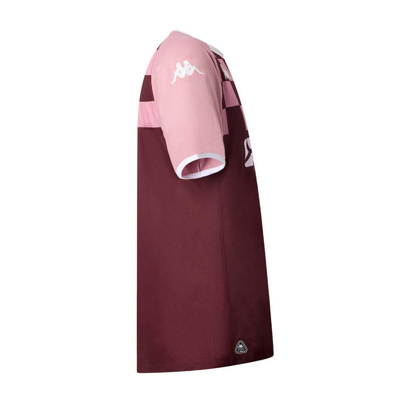 Tricou de antrenament UBB Kappa Mokibapre Pro Bordeaux și roz