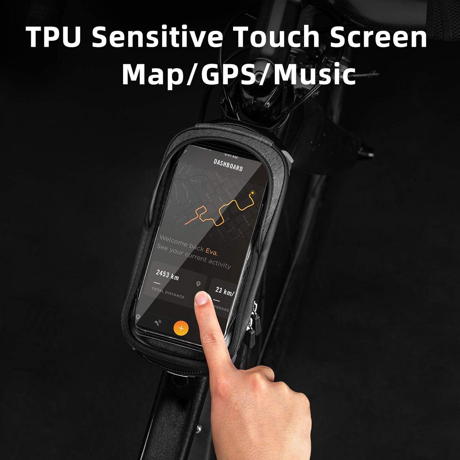 Borsa da telaio impermeabile e touch con visiera, 1,5L 3/7