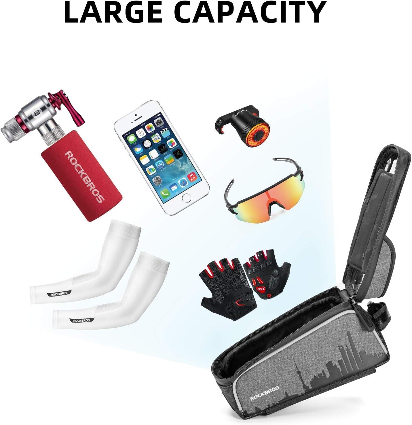 Borsa da telaio impermeabile e touch con visiera, 1,5L 5/7
