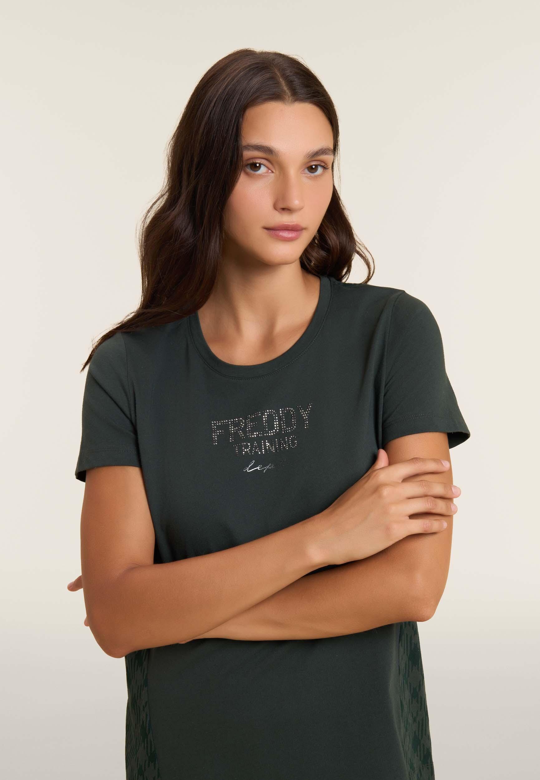 T-shirt raglan avec pièce décorative géométrique 4/4