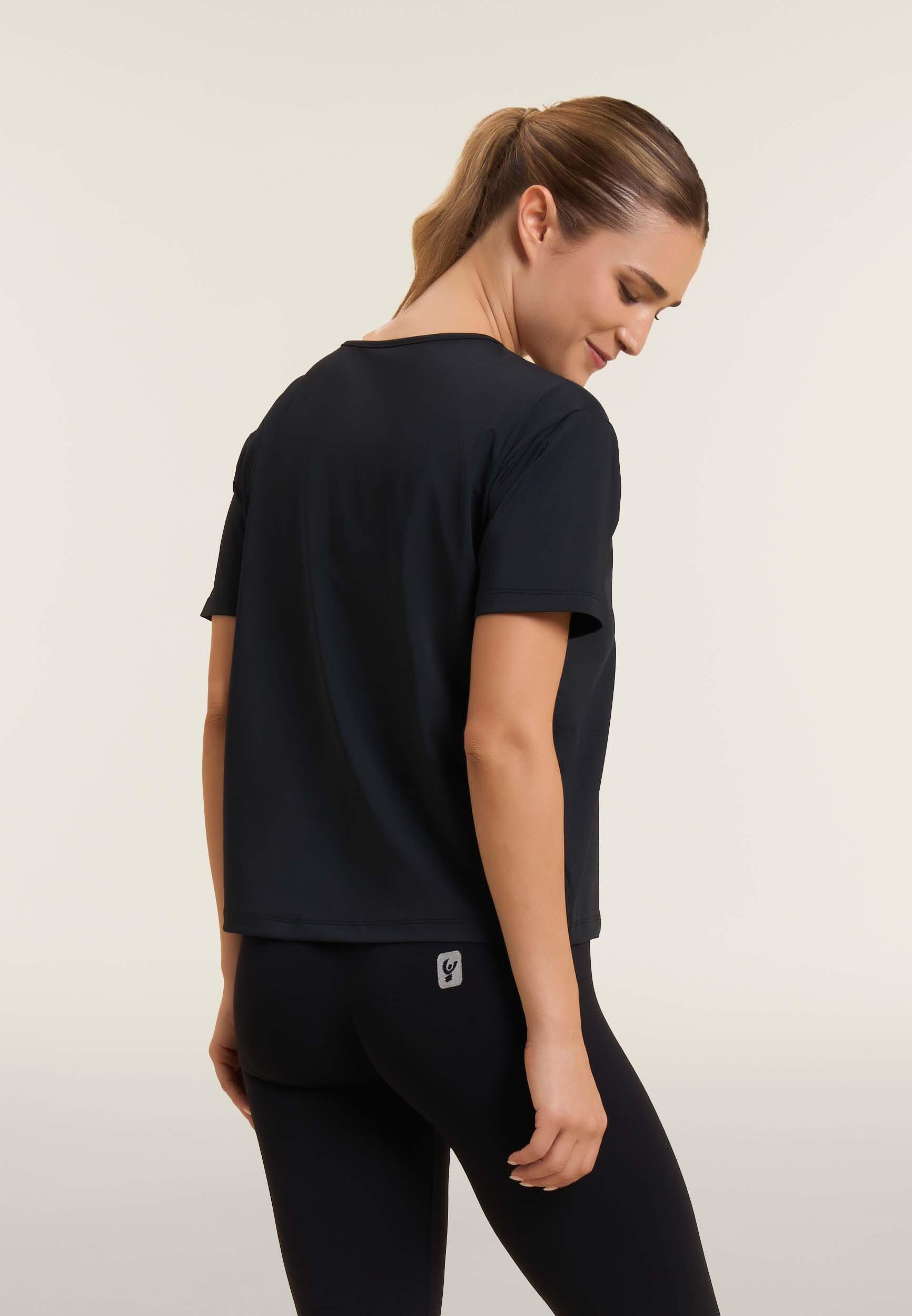 T-shirt court à manches larges et imprimé Mood Up 3/4
