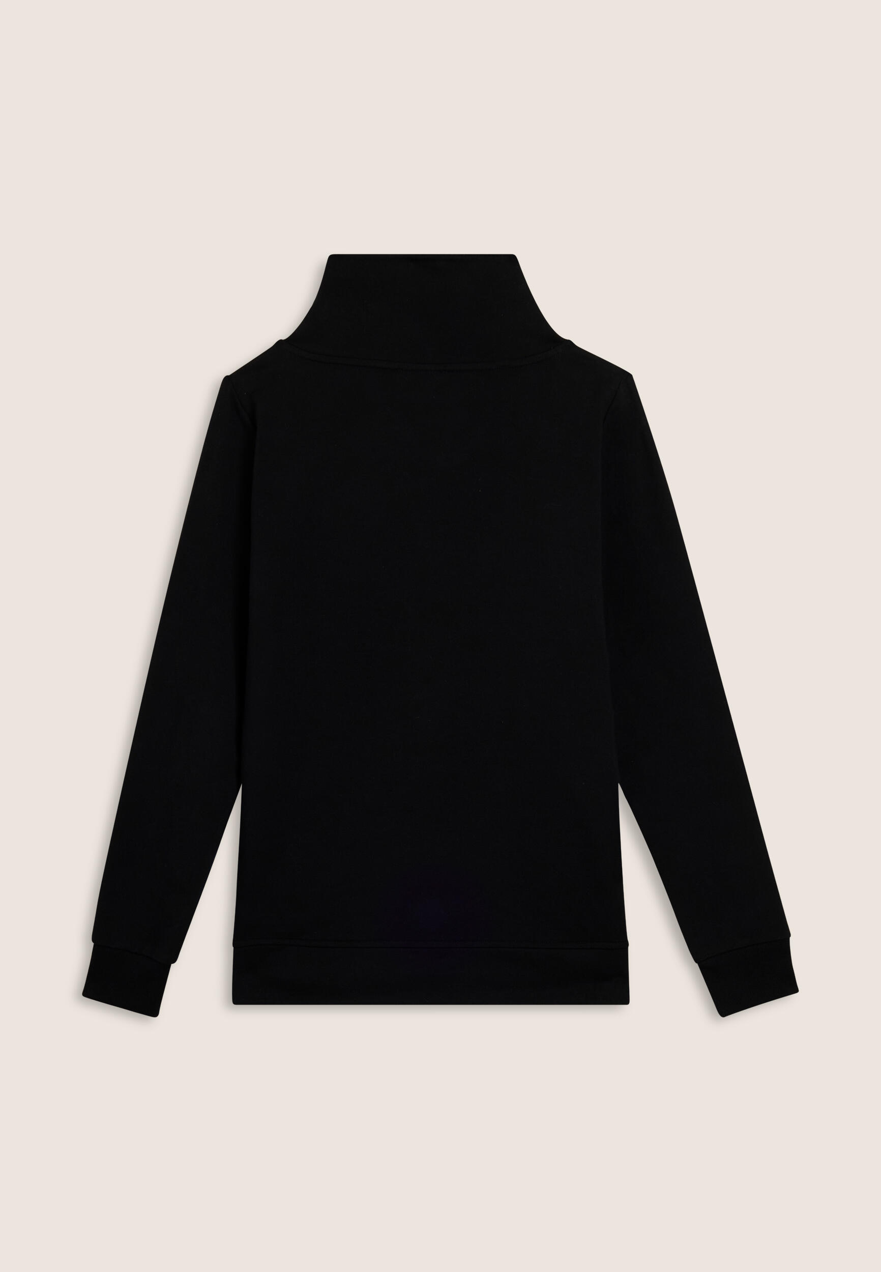 Sweat-shirt avec col croisé et bord asymétrique 2/3