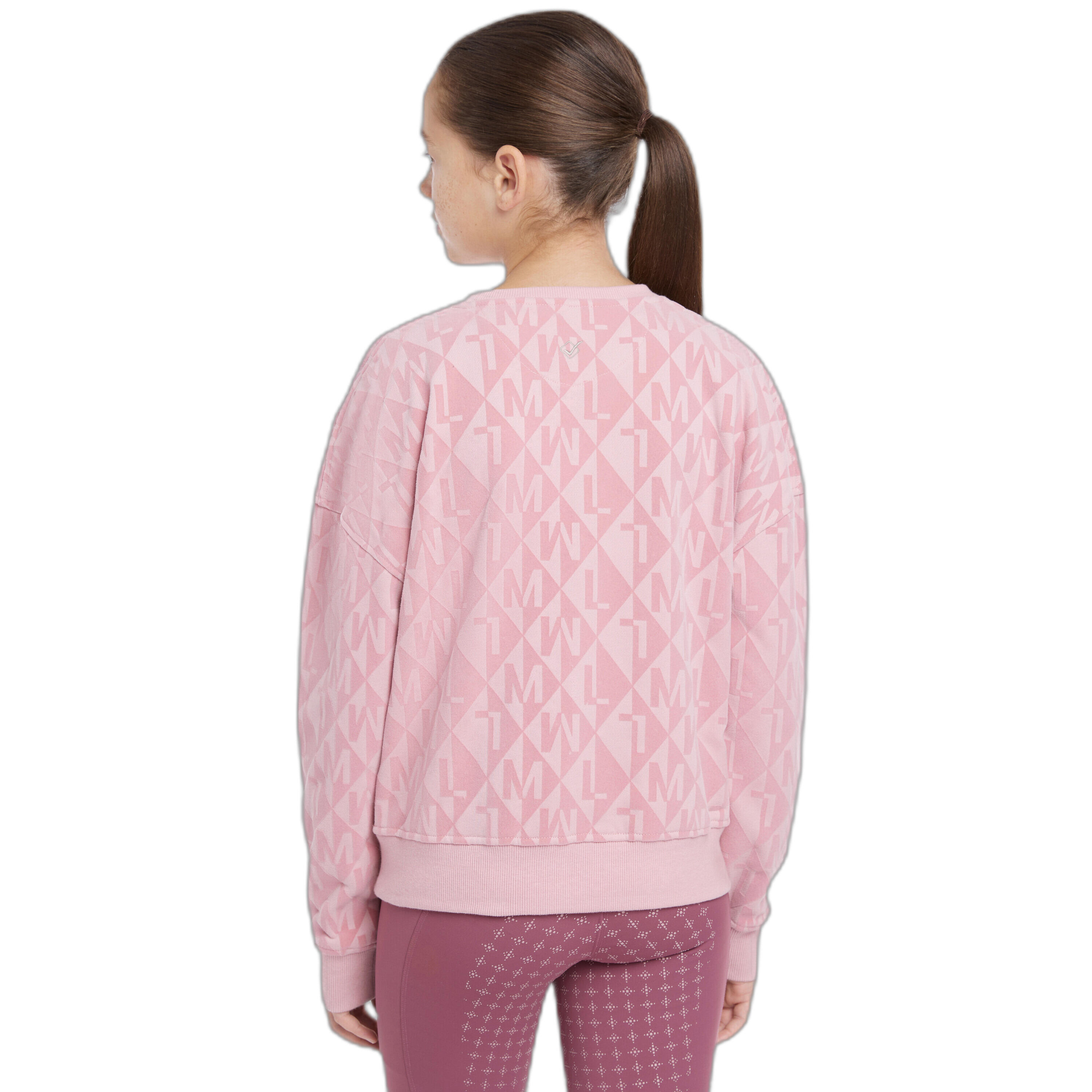 Ronde hals paardrij-sweater voor kinderen LeMieux Clea 3/4
