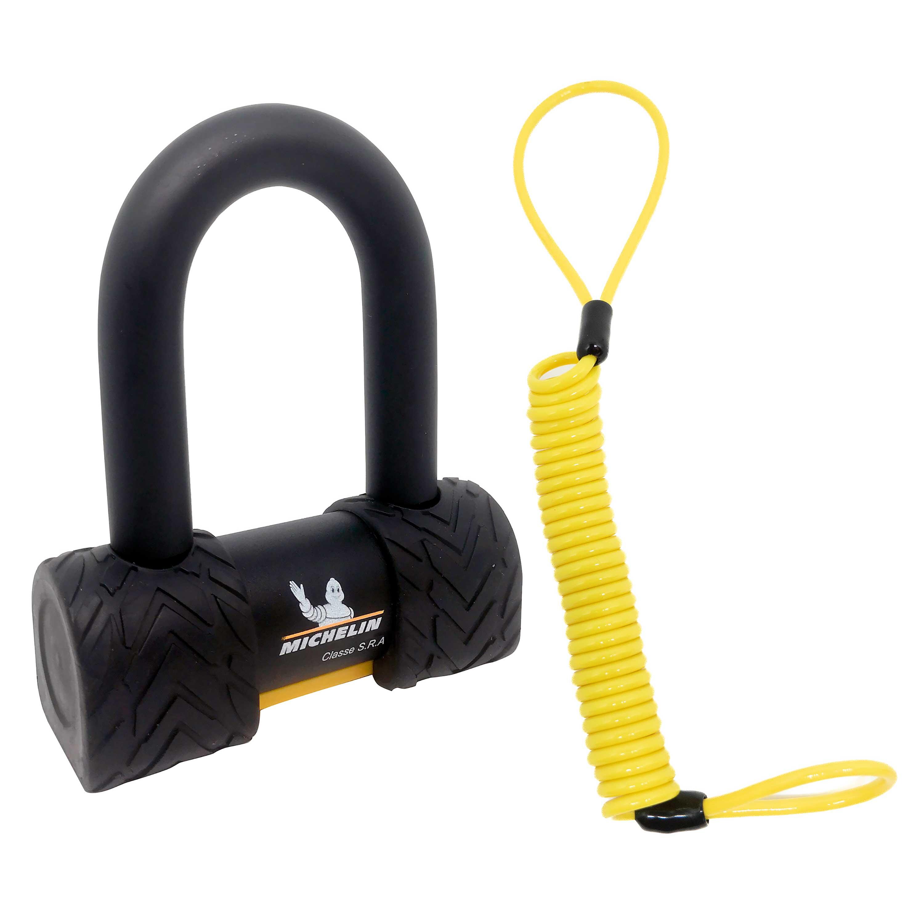 Michelin - Antivol Mini U Sra Avec Cordon Rappel - Antivol - Noir - No Size - Decathlon