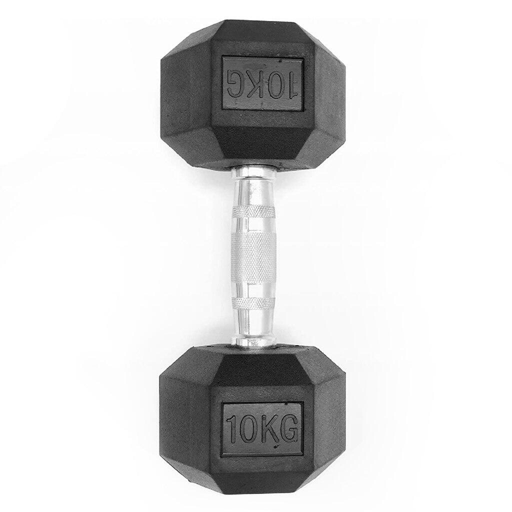 Pack 2 Halteres Hexagonais 10 kg 3/4