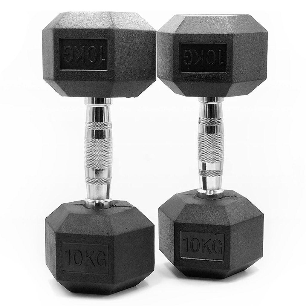 Pack 2 Halteres Hexagonais 10 kg 2/4