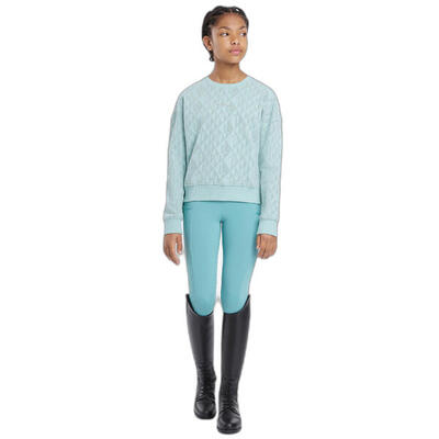 Ronde hals paardrij-sweater voor kinderen lemieux clea