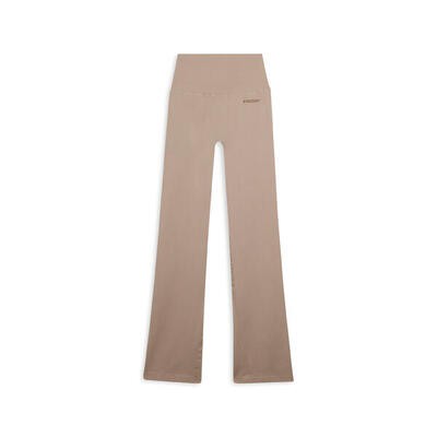 Leggings sportivi seamless a zampa con vita altissima