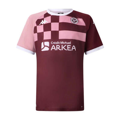 Trainingsshirt kind ubb kappa mokibapre pro bordeaux en roze