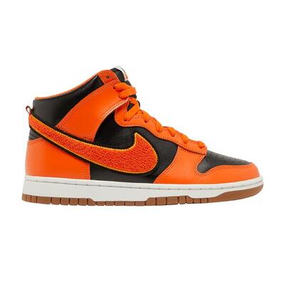 Nike Dunk High Retro Chenille Swoosh Safety Orange