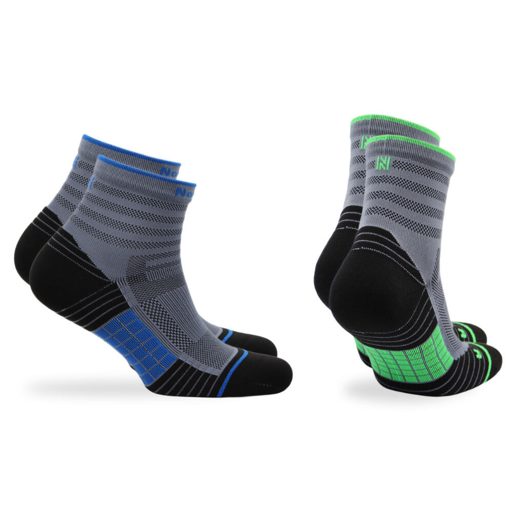 NORFOLK Sem Costuras - Meias Desportivas Antibacterianas - 2 Pares - Cheetah