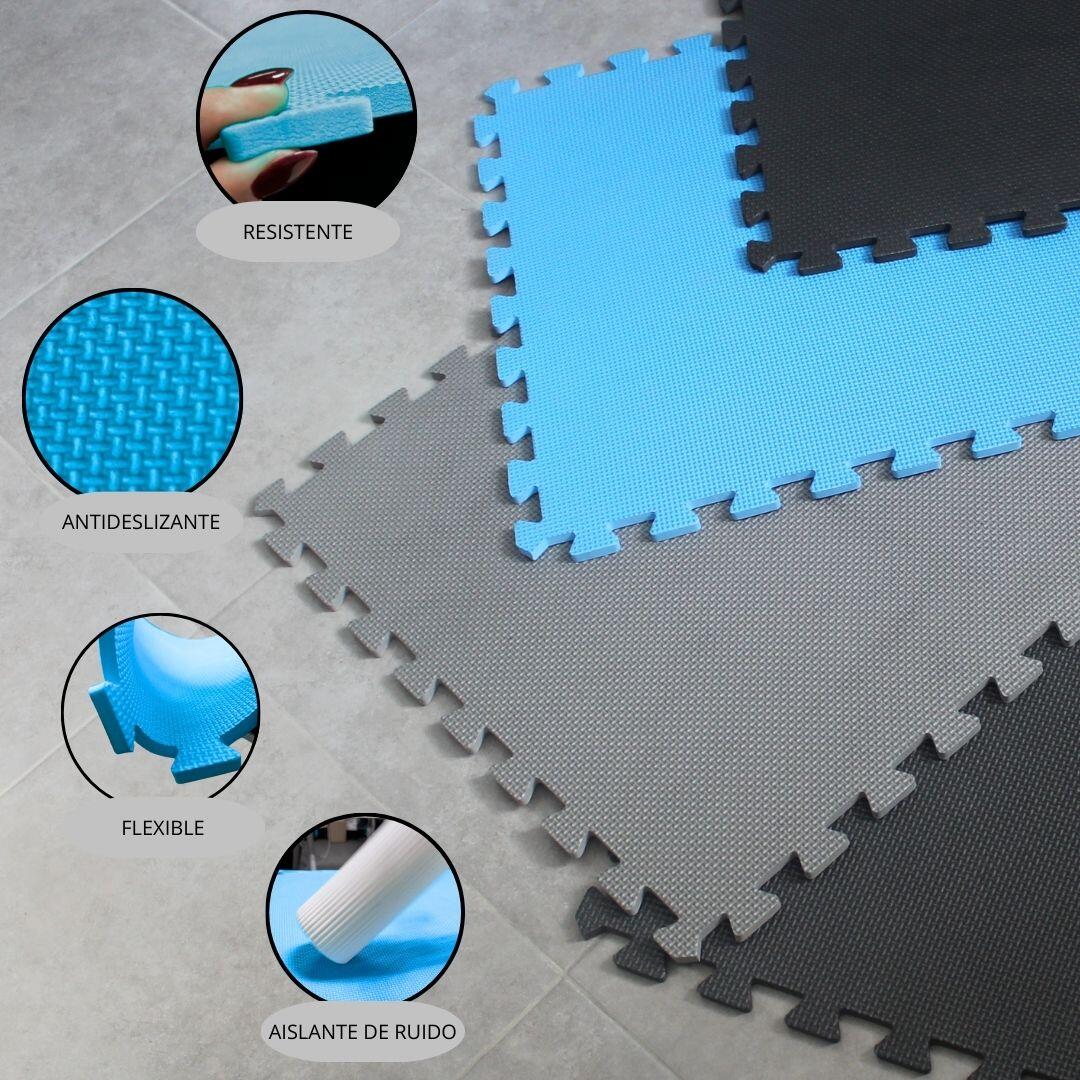 Pack de Tapetes Protetores 4 unid. 60 x 60 x 1 cm, Azul 4/7