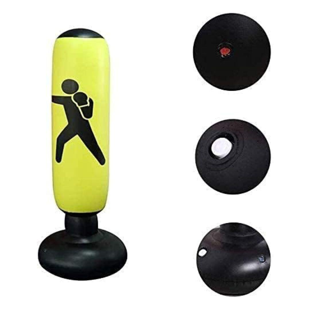 Inflatable Punching Bag, Yellow 3/4