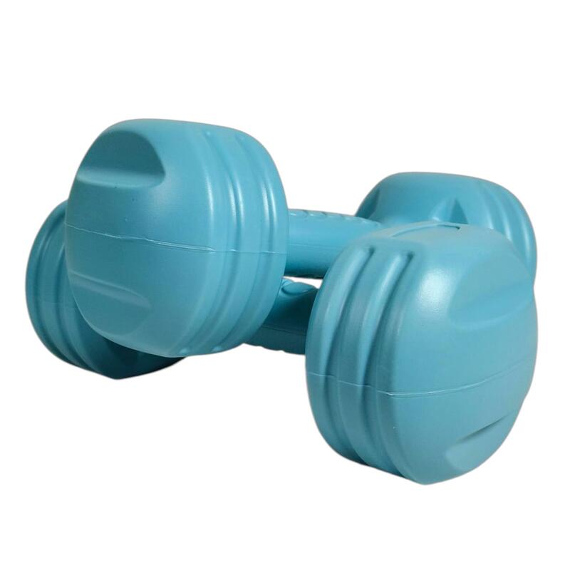 Set gantere fitness aerobic VulKan® 2kg culoare bleu
