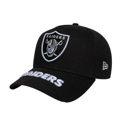 Cap new era model las vegas raiders mlb visor hit black 9forty e-frame kleur zwa