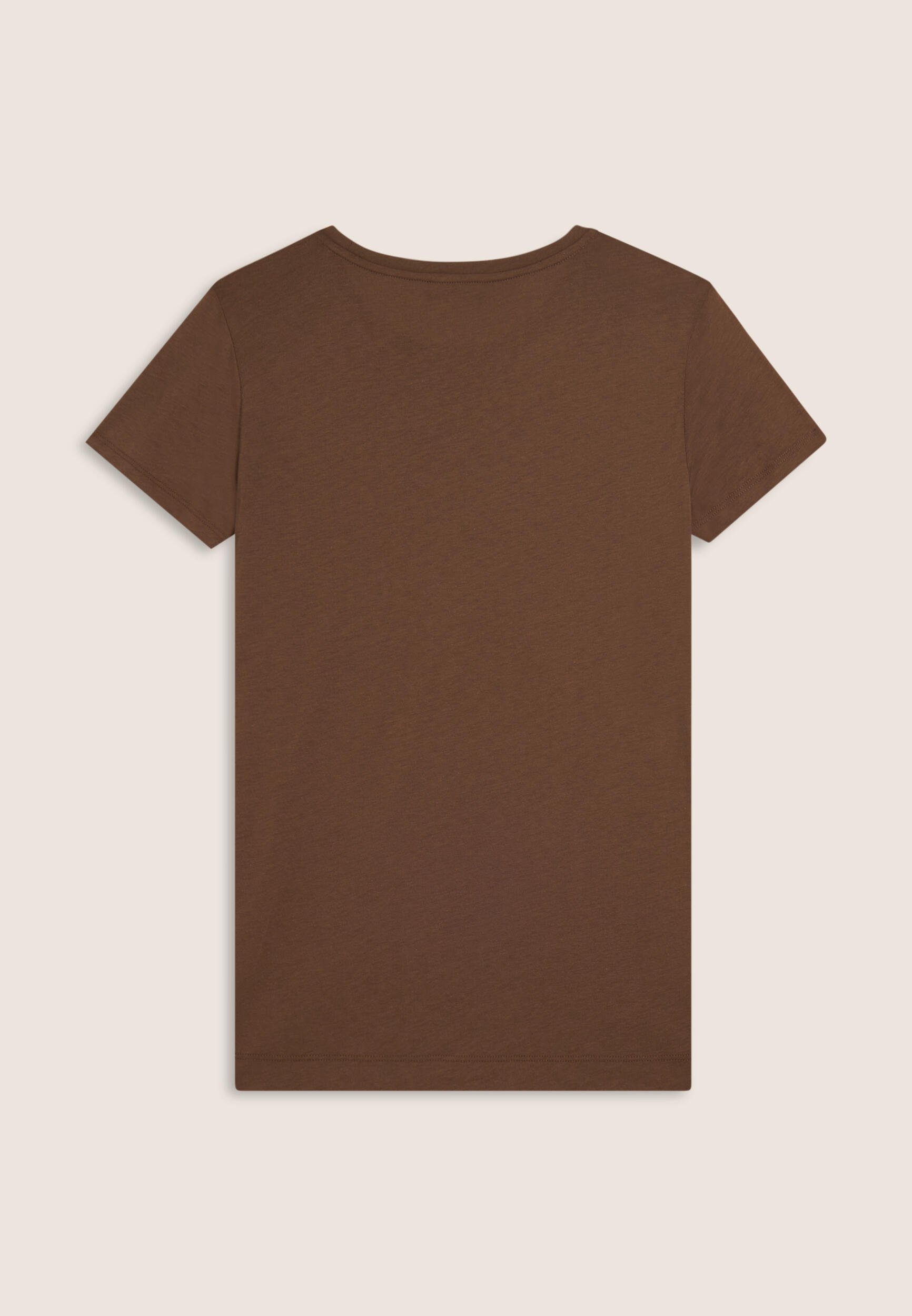 T-shirt donna con mini spacchi laterali e logo in strass 4/4
