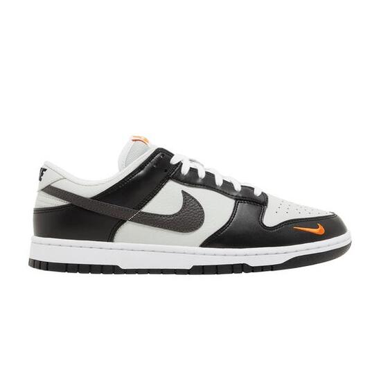 Nike Dunk Low Black Total Orange Mini Swoosh