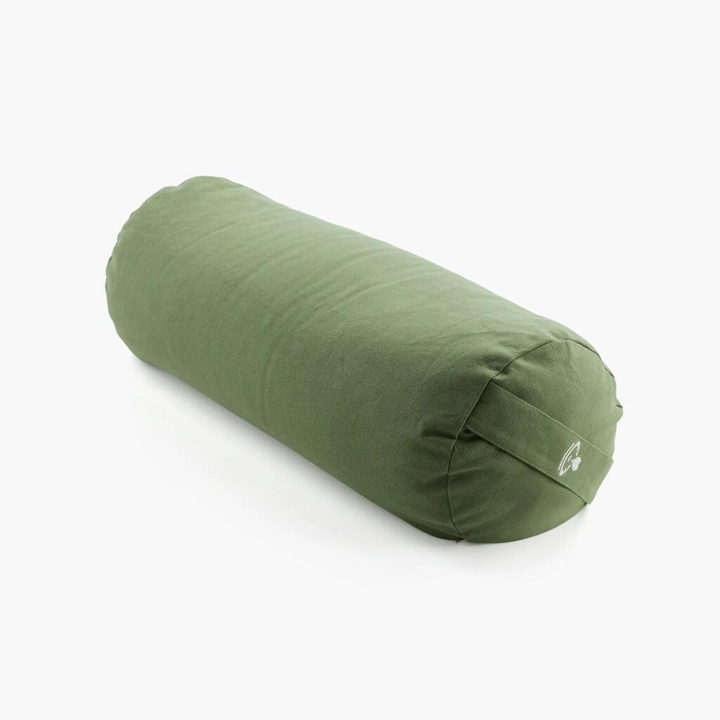 Buckwheat Yoga Bolster Pillow – Meditation, Pilates & Pregnancy Support – Firm,