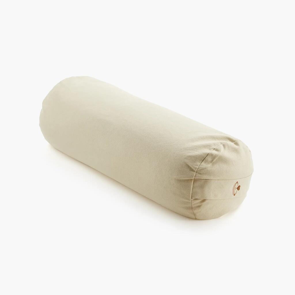 Buckwheat Yoga Bolster Pillow – Meditation, Pilates & Pregnancy Support – Firm,