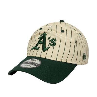 Mütze New Era Modell Oakland Athletics Mlb Pinstripe Dark Green 9twenty Farbe Be