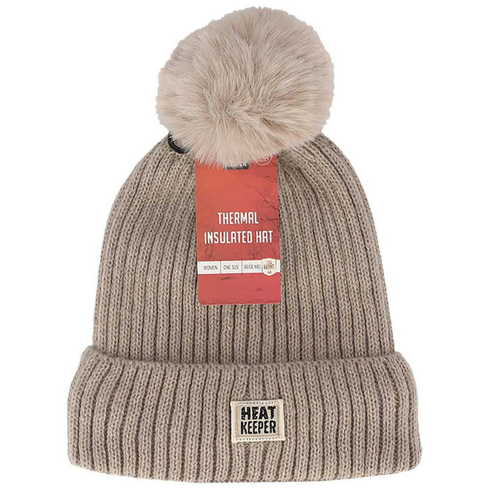 Cappello termico + pompon da donna - Taglia unica 4/4