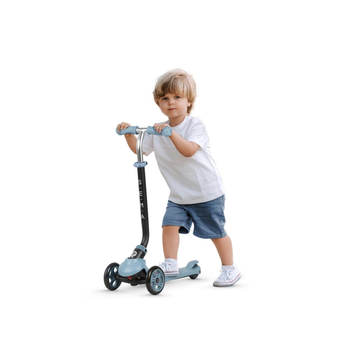 Trottinette Qplay Sema 3-en-1 Bleue 3/3