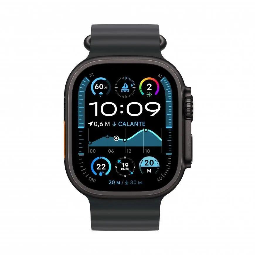 Apple Watch Ultra 2 Black Titanium Ocean Band Noir 2/3