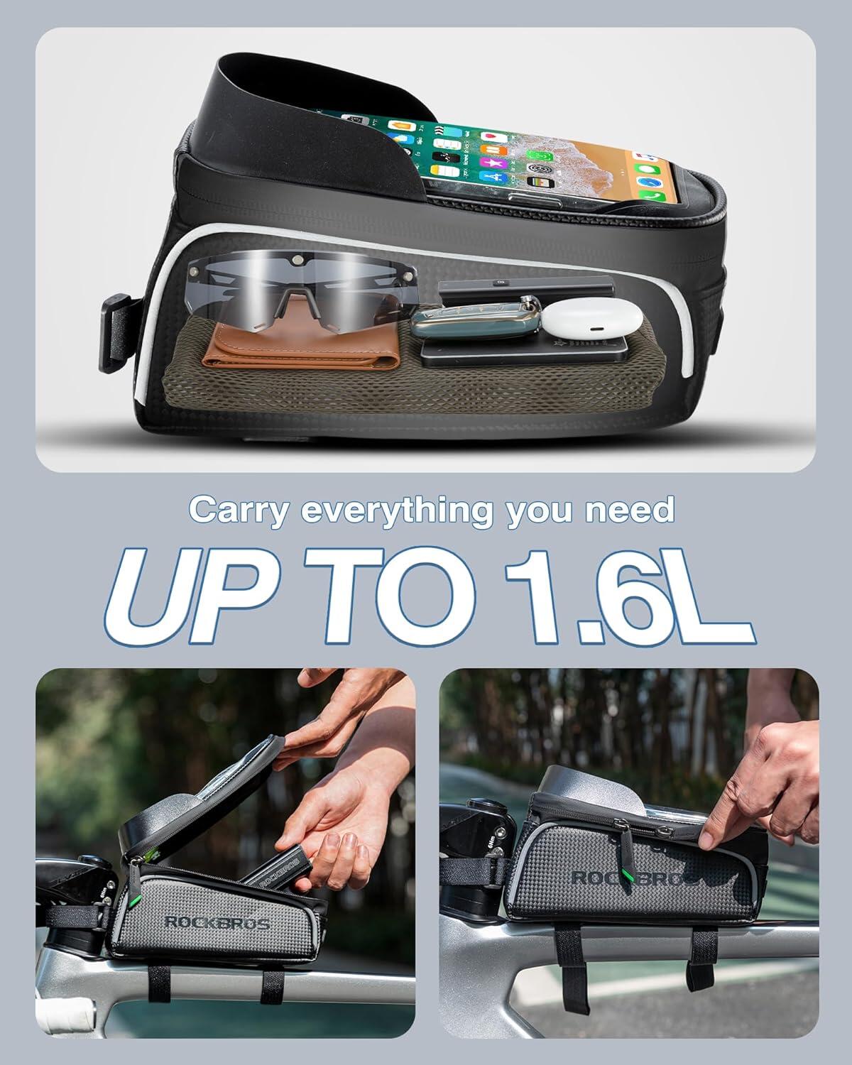 Wasserdichte Fahrradtasche für Handy unter 7 Zoll 5/6