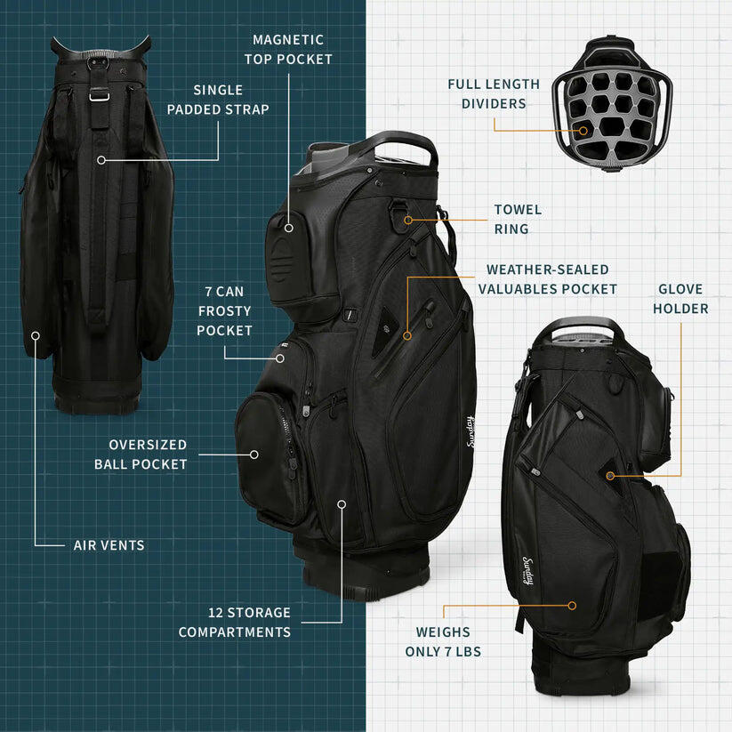 Borsa da golf Big Rig Classe S - Bianca 2/5