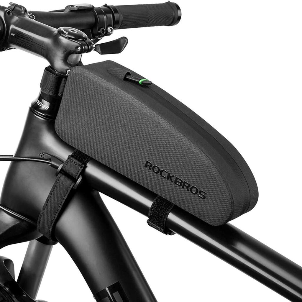 Waterproof 1.5L Bike Frame Bag, Black