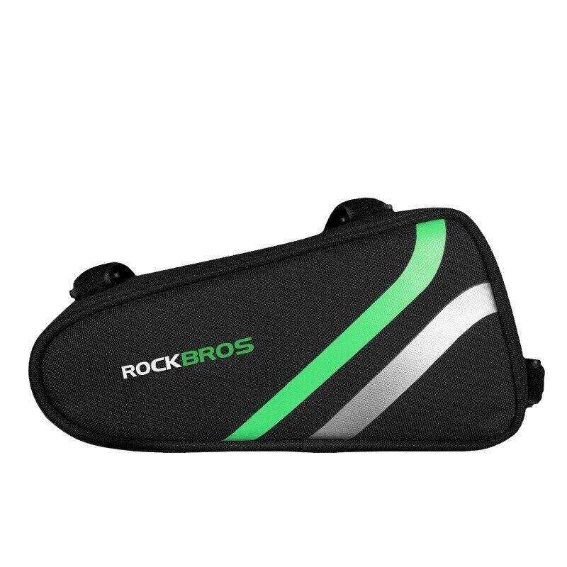 Rockbros - Sacoche De Cadre De Vélo  Modèle Geelong - Sacoche De Cadre - Noir|vert - Decathlon