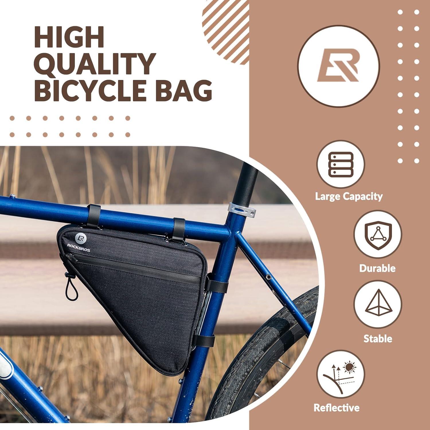 Bolsa triangular de quadro de bicicleta 1,5L 3/6