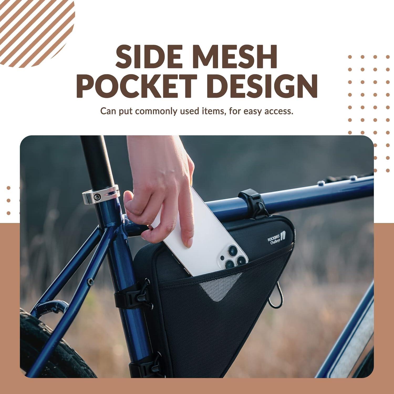Bolsa triangular de quadro de bicicleta 1,5L 5/6
