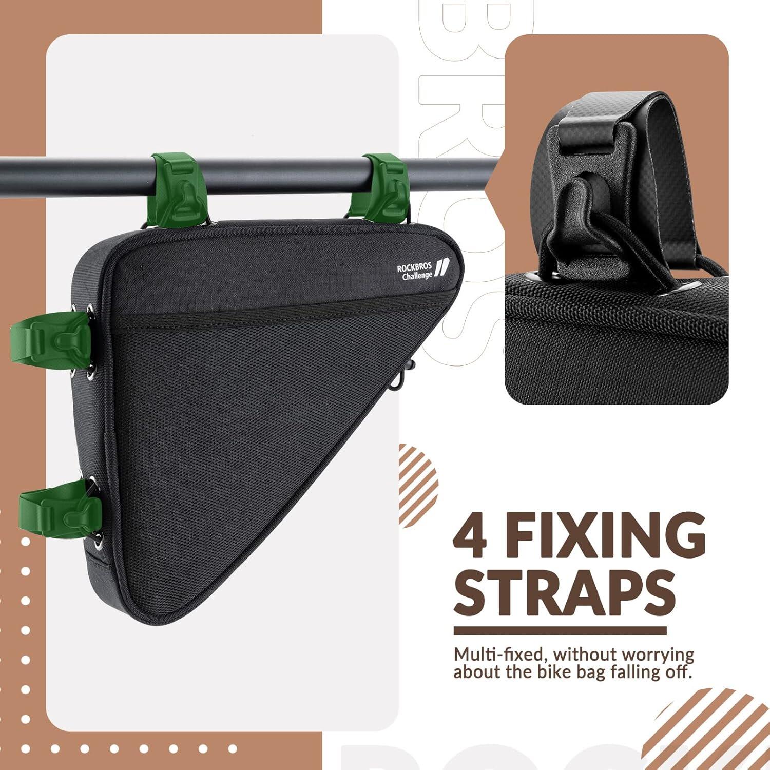 Bolsa triangular de quadro de bicicleta 1,5L 4/6