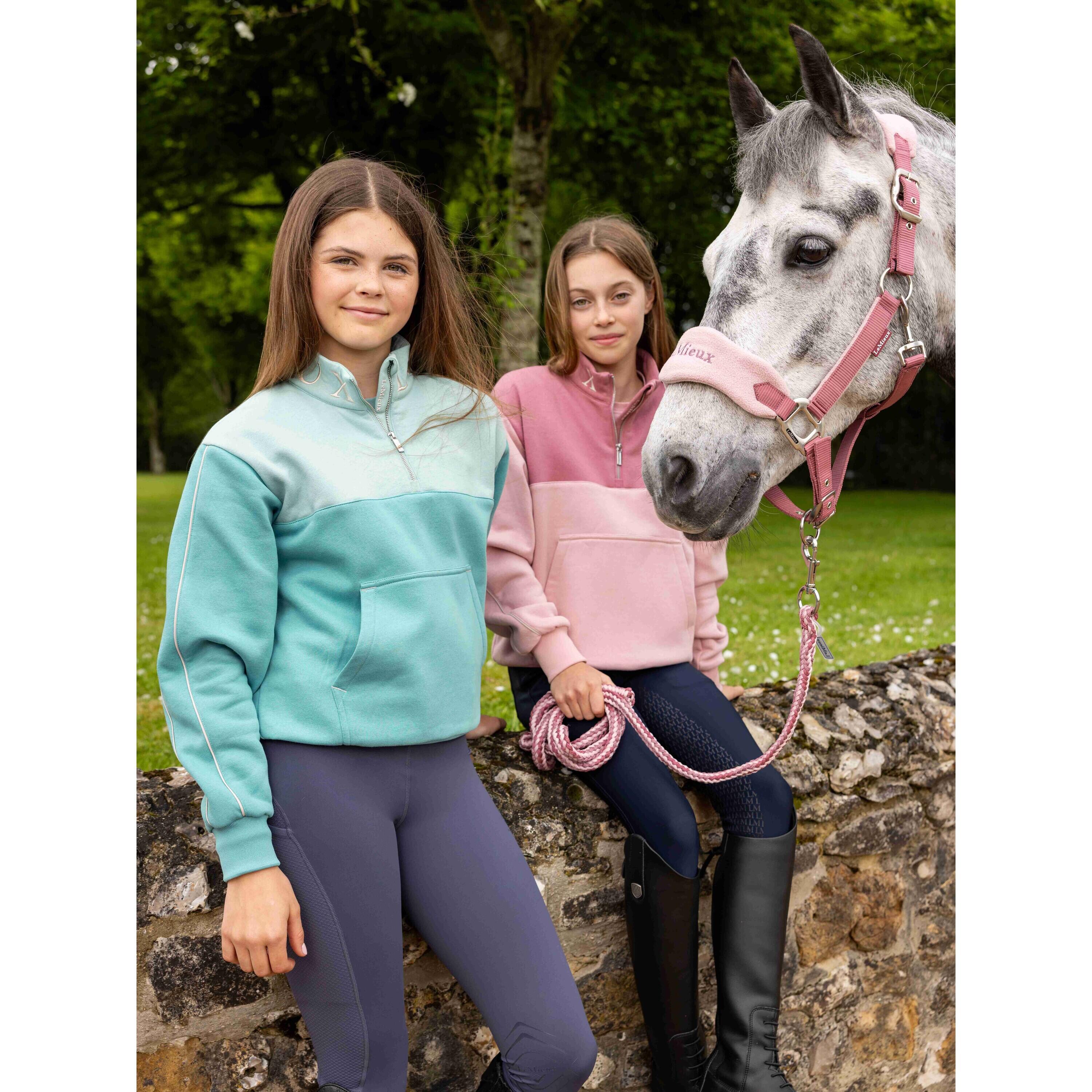 3/4 kinder capuchon sweatshirt met rits LeMieux Rider Kate 4/6