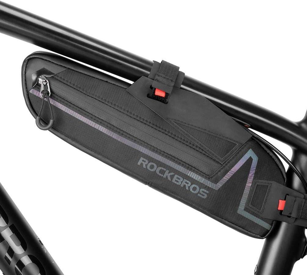 Bolsa de quadro impermeável e refletora para bicicleta 1,5L 1/6