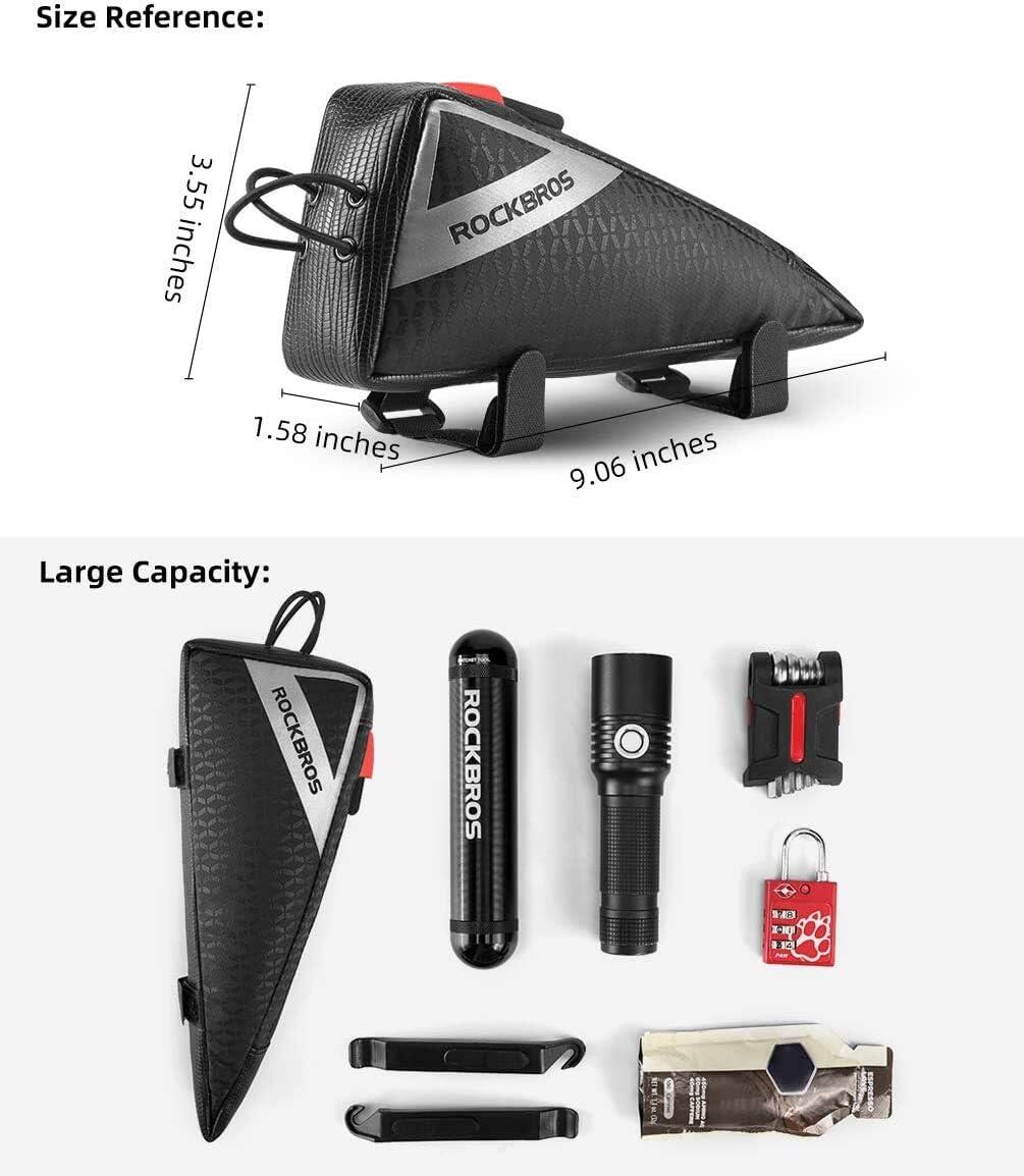 Sacoche de cadre 0,5 L pour vélo de route, VTT et triathlon 4/7
