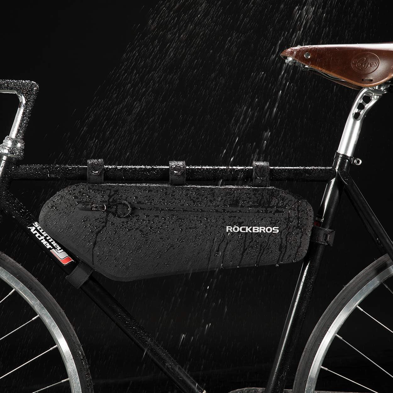 Bolsa de quadro de bicicleta impermeável 4L 2/6