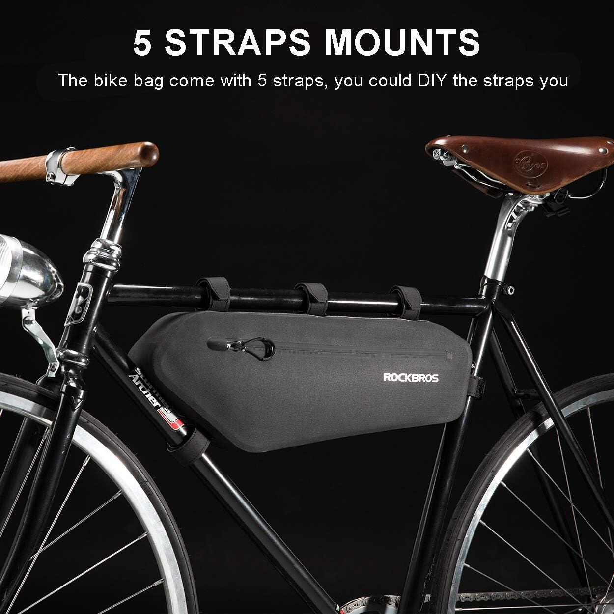 Bolsa de quadro de bicicleta impermeável 4L 4/6