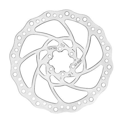 Tektro remschijf tr-17 brake rotors f.hd- t390 203mmx2.3mm 6-hole