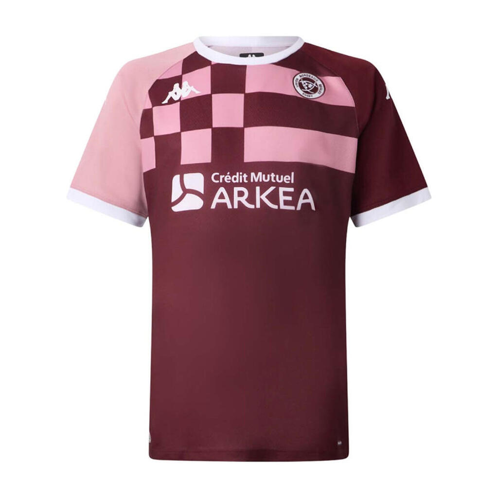 UBB Kappa Mokibapre Pro Training Jersey Bordeaux and Pink